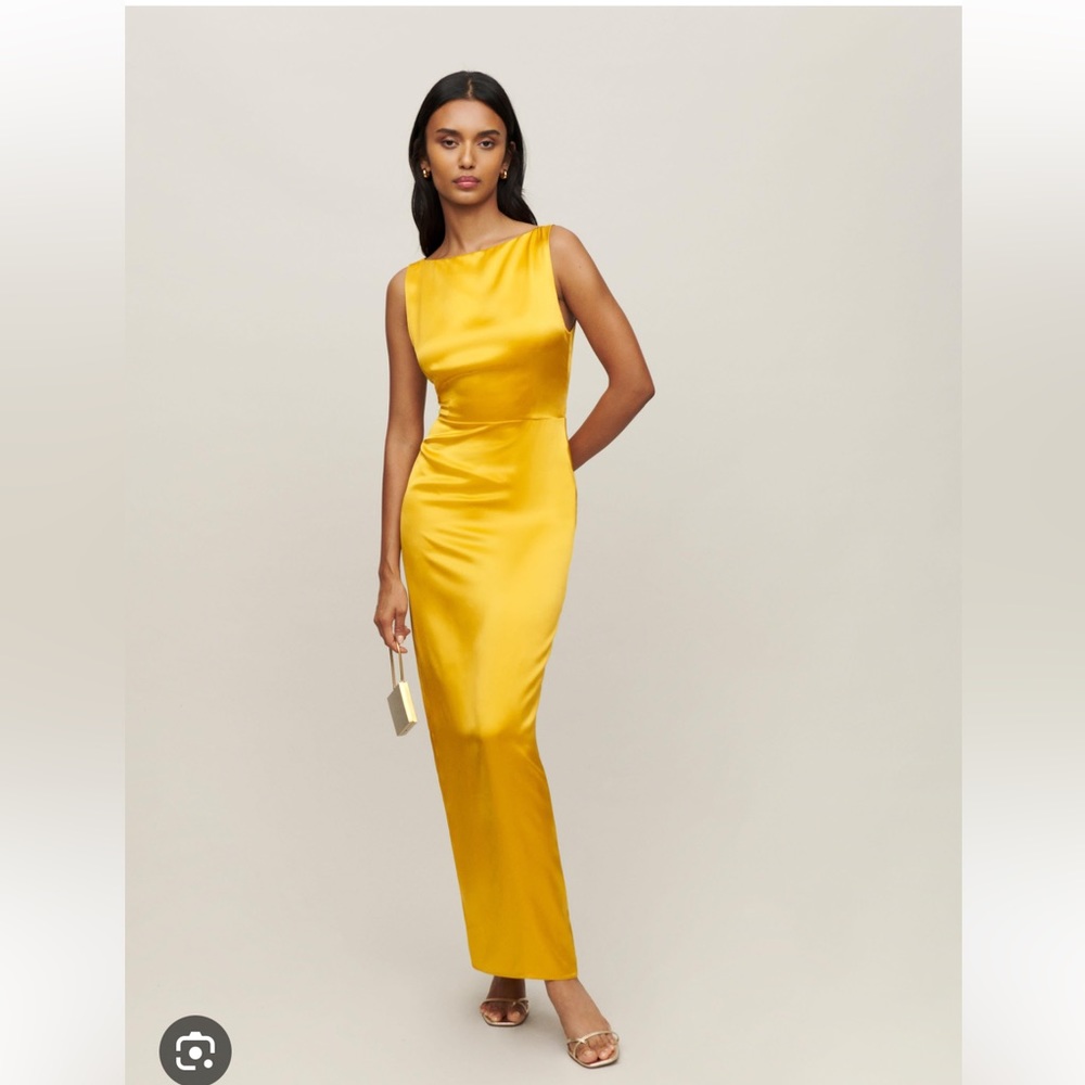 Reformation Zya Dress in Turmeric Size 2